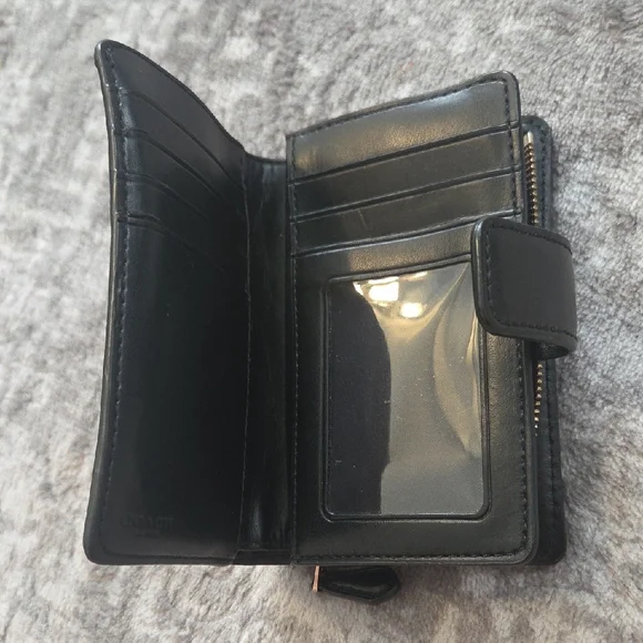 Coach Black and Brown Signature Wallet - Picture 3 of 6